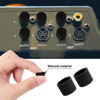 Picture of uxcell Silicone RCA Female Connector Anti Dust Plug, 8mm Dust Proof Cap Protector Cover 10 Pcs Black