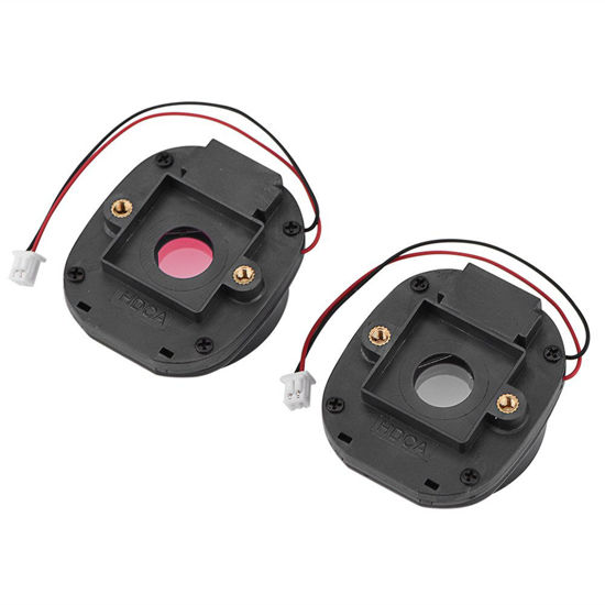 Picture of IR Cut Filter, 2Pcs/Pack IR-Cut CS Lens Mount Holder IRC Dual Filter Day Night Switch for CCTV IP HD Camera