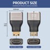 Picture of QimKero Mini HDMI to HDMI Adapter 2-Pack, 8K@60Hz, 4K@144Hz, 2K@240Hz Female to Mini HDMI Male Adapter, Compatible with DSLR,Camcorder, Raspberry Pi Zero W,Laptop,Tablet,HDTV, Projector, Monitor