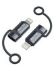 Picture of BOUTOP [MFi Certified] 36W USB C to Lightning Cable Adapter, Support Data Sync/PD Fast Charging Compatible with iPhone iPad Airpods, with Anti-Lost Holder -2 Pack