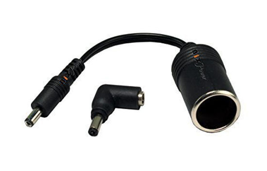 Picture of BiXPower Car Cigarette Socket to 5.5 x 2.5mm or 5.5 x 2.1mm Male Barrel Connector Adapter
