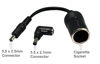 Picture of BiXPower Car Cigarette Socket to 5.5 x 2.5mm or 5.5 x 2.1mm Male Barrel Connector Adapter