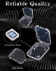 Picture of Pineraap 20PCS Clear SD Card Holder, Plastic Memory Card Case with Colorful Label Stickers Standard SDHC SDXC Micro SD Cards Organizer Portable Photography Storage Accessories