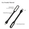 Picture of Soseelnee Mini Flexible Light, Portable USB Led Reading Night Lamp for PC Laptop Computer Notebook Power Bank - 2 Pack (Black)