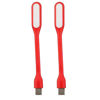 Picture of Soseelnee Mini Flexible Light, Portable USB Led Reading Night Lamp for PC Laptop Computer Notebook Power Bank - 2 Pack (Red)