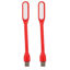Picture of Soseelnee Mini Flexible Light, Portable USB Led Reading Night Lamp for PC Laptop Computer Notebook Power Bank - 2 Pack (Red)