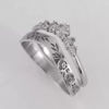 Picture of Women Artificial Zircon Ring Two-Piece Ring Inlaid Rhinestones Birthday Gift