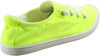Picture of Soda Zig-S Neon Yellow Canvas Slip On Rounded Toe Lace Up Fashion Sneakers (7.5, Neon Yellow) - Size: 7.5