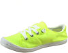 Picture of Soda Zig-S Neon Yellow Canvas Slip On Rounded Toe Lace Up Fashion Sneakers (7.5, Neon Yellow) - Size: 7.5