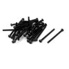 Picture of uxcell M2x30mm 10.9 Alloy Steel Button Head Hex Socket Cap Screw Bolt 30pcs - Size: M2 x 30mm