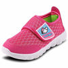 Picture of XIPAI Toddler Kid's Cute Casual Lightweight Walking Athletic Shoes Boys and Girls Mesh Strap Sneakers Pink - Size: 4 Toddler
