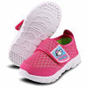 Picture of XIPAI Toddler Kid's Cute Casual Lightweight Walking Athletic Shoes Boys and Girls Mesh Strap Sneakers Pink - Size: 4 Toddler