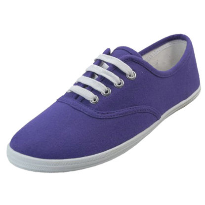 Picture of Shoes 18 Womens Canvas Shoes Lace up Sneakers 18 Colors Available 324 Parachute Purple 7 - Size: 7