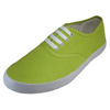 Picture of Easy USA - Womens Canvas Lace Up Shoe with Padded Insole, Black, White 37301-8.5B(M) US - Size: 8.5