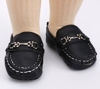 Picture of CINDEAR Baby Girls Boys Loafers Prewalker Moccasin Crib Shoes Perfect for Baptism/Crawling/Wedding Black 0-6 Months 1209 BK11 - Size: 0-6 Months Infant