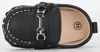 Picture of CINDEAR Baby Girls Boys Loafers Prewalker Moccasin Crib Shoes Perfect for Baptism/Crawling/Wedding Black 0-6 Months 1209 BK11 - Size: 0-6 Months Infant