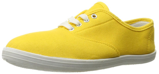 Picture of Shoes 18 Womens Canvas Shoes Lace up Sneakers 18 Colors 324 Yellow 10 - Size: 10
