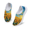 Picture of Ystardream Oil Painting Sunflower Shoes Women Sport Shoes for Women Wide Width Sneakers Women Girls Teens Tennis Walking Shoes Anti-Slip Lightweight Running Shoes Gifts for Her,Him - Size: 7