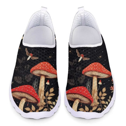 Picture of Ystardream Starry Mushroom Shoes for Women Sport Girls Casual Everyday Shoes, Breathable Mesh,Lightweight & All-Day Comfor for Work Office,School,Travel,Shopping - Size: 11