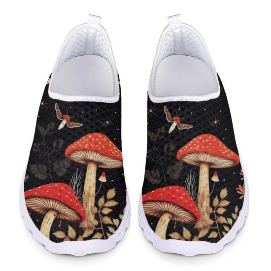 Picture of Ystardream Starry Mushroom Shoes for Women Sport Girls Casual Everyday Shoes, Breathable Mesh,Lightweight & All-Day Comfor for Work Office,School,Travel,Shopping - Size: 11
