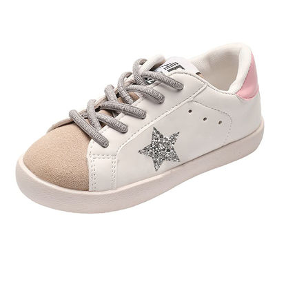 Picture of XinYiQu Kids Sparkle Star Sneakers Casual Sports Running Shoes for Girls Boys 10.5 M US Little Kid,Pink - Size: 10.5 Little Kid