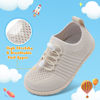 Picture of Centipede Demon Baby Boys Girls Shoes Toddler First Walking Shoes Slip on Crib Shoes Breathable Sock Shoes Lightweight Soft Sneakers 5-5.5 Toddler Beige - Size: 5-5.5 Toddler