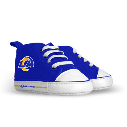 Picture of BabyFanatic Prewalkers - NFL Los Angeles Rams - Officially Licensed Baby Shoes Multicolor - Size: 0-6 months