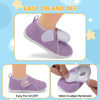 Picture of FEETCITY Toddler Shoes Boys Girls Walking Shoes Kids Sneakers Casual Shoes Lightweight Breathable Strap Athletic Running Shoes Purple - Size: 5.5-6.5 Toddler