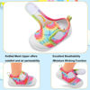 Picture of FEETCITY Baby Boy Girl Non-Skid Indoor Infant Walking Shoes Breathable Warm Elastic Sock Shoes with Memory Sole Protect Toes Outdoor Sneakers Flowers - Size: 0-6 Months Infant