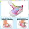Picture of FEETCITY Baby Shoes Infant Crib Shoes Boys Girls First Walking Shoes Breathable Lightweight Slip On Shoes Colorful - Size: 6-12 Months Infant
