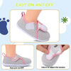 Picture of FEETCITY Baby First Walking Shoes Boys Girls Toddler Sneakers Anti-Slip Newborn Crib Shoes Pink Grey - Size: 18-24 Months Infant