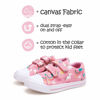 Picture of K KomForme Toddler Sneakers for Boys and Girls Cartoon Dual Hook and Loops Sneakers Baby Canvas Shoes, Size 12 Little Kid, Pink Rainbow - Size: 12 Little Kid