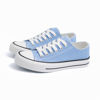 Picture of ANTLULU Women’s Canvas Shoes Low Top and Lace up Fashion Casual Sneakers Black and White Classic (6, Blue, Numeric_6) - Size: 6