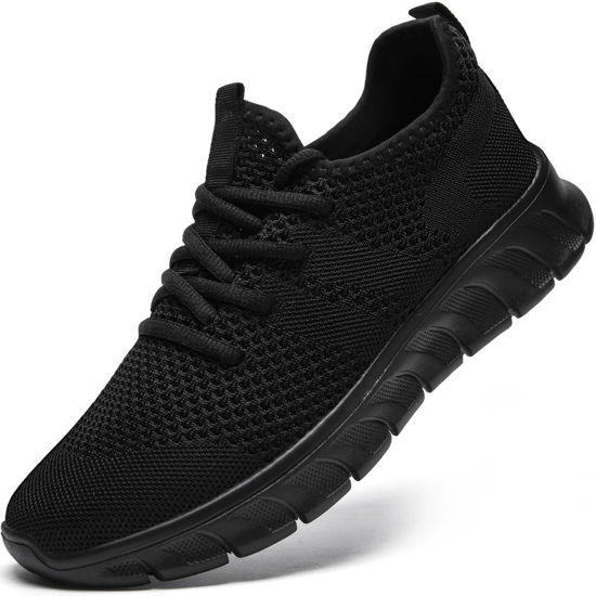 Picture of GDEKLO Womens Running Shoes Sneakers Tennis Non Slip Walking Gym Black Workout Athletic Comfortable Size 10 Fashion Sport Casual Shoe - Size: 10