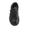 Picture of Toddler, Little, Big Kid Shoes- All Black, Leather Sneakers - Slip on, No Lace, no-tie Style - Casual or Formal - Hook and Loop Sneakers for Boys and Girls- Little Kid Size 1 - Size: 1 Little Kid