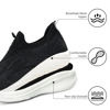 Picture of Giniros Womens Walking Shoes Women's Slip On Shoes Memory Foam Lightweight Casual Comfortable Sneakers Black White 9 - Size: 9