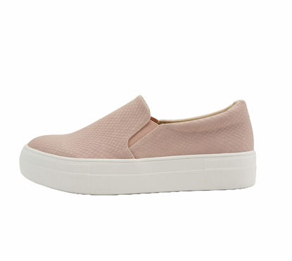 Picture of Soda Hike ~ Slip On Double Layer Foam Padded Cushion Sock Fashion Sneakers (Mauve Cobra, Numeric_6_Point_5) - Size: 6.5