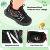 Picture of FEETCITY Toddler Boys Shoes Wide Toddler Shoes Infant Walking Shoes Lightweight Kids Slip On Shoes Toddler Girls Sneakers Size 7 Black - Size: 7 Toddler