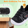 Picture of FEETCITY Toddler Shoes Boys Girls Barefoot Shoes Kids Walking Shoes Wide Toddler Sneakers Lightweight Baby Tennis Shoes Slip On Shoes Size 9 Black Grey - Size: 9 Toddler