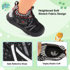 Picture of FEETCITY Toddler Boys Shoes Girls Walking Shoes Toddlers Slip On Shoes Baby Tennis Shoes Lightweight Wide Toddler Shoes Barefoot Shoes Size 10 Black White - Size: 10 Toddler