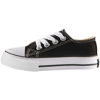 Picture of Mvlsoct Boys and Girl Low Top Canvas Kids Lace up Sneakers Black - Size: 10 Narrow Toddler