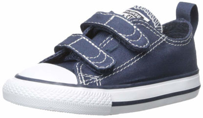 Picture of Converse Baby-Boy's Chuck Taylor All Star 2V Low Top Sneaker, Navy/White, 10 M US Toddler - Size: 10 Toddler
