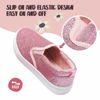 Picture of K KomForme Toddler Girls & Boys Slip On Canvas Sneakers Moccasins Kids Tennis Shoes Size 3 A-Pink - Size: 3 Big Kid