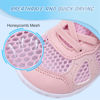 Picture of L-RUN Baby Walking Shoes Tennis Shoes for Kids Tennis Sneakers Boys Girls Barefoot Skin Shoes for Sports Pink M US 5 Toddler - Size: 5 Toddler