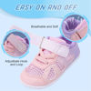 Picture of L-RUN Baby Walking Shoes Tennis Shoes for Kids Tennis Sneakers Boys Girls Barefoot Skin Shoes for Sports Pink M US 5 Toddler - Size: 5 Toddler