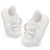 Picture of BARERUN Baby Shoes Boys Girls Infant Sneakers Non-Slip Rubber Sole Toddler Crib First Walker Shoes 1 Year Old Boy Shoes Sock Shoes for Baby Boy White 12-18 Months - Size: 12-18 Months Infant