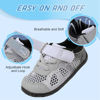 Picture of L-RUN Toddler Sneakers Boys Girls Tennis Shoes Lightweight Toddler Sport Shoes Athletic Sneakers Grey M US 6 Toddler - Size: 6 Toddler