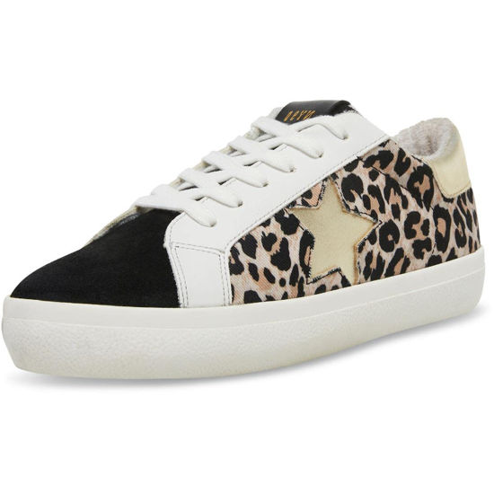 Picture of Steve Madden Women's Starling Sneaker, Black/Leopard, 6 - Size: 6