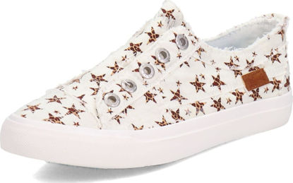 Picture of Blowfish Malibu Play Womens Slip On BM US WhiteLeopardStar - Size: 8