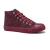 Picture of rosyclo Women's High Top Canvas Sneakers Fashion Lace-up Classic Casual Walking Shoes - Size: 5.5